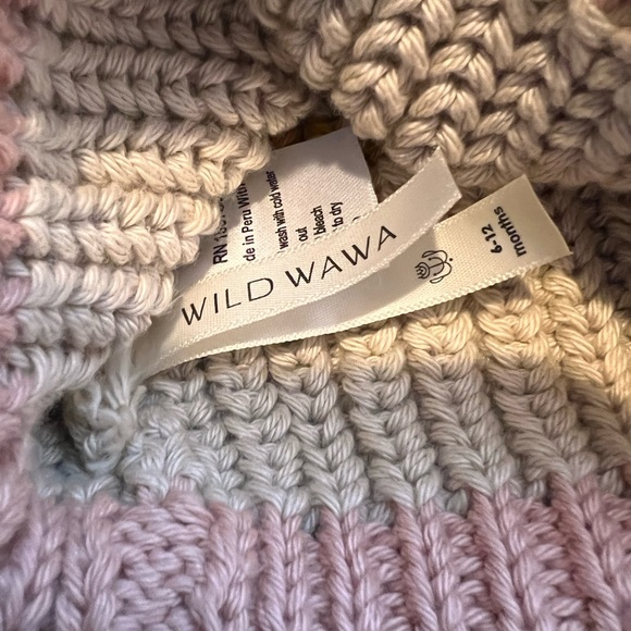 Wild Wawa beanie (Sophia Hat-Oatmeal) size 6-12m. - Picture 5 of 5